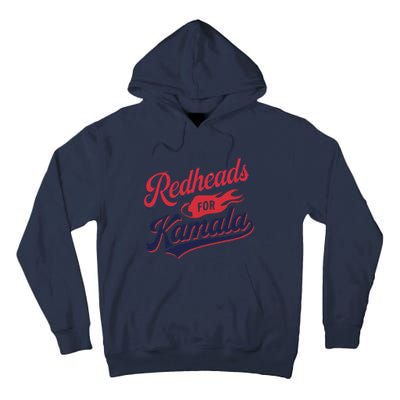 Redheads For Kamala 2024 Harris Walz Vintage Tall Hoodie