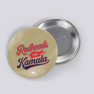 Redheads For Kamala 2024 Harris Walz Vintage Button
