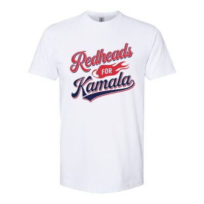 Redheads For Kamala 2024 Harris Walz Vintage Softstyle CVC T-Shirt