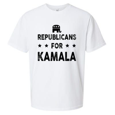 Republicans For Kamala Harris Sueded Cloud Jersey T-Shirt