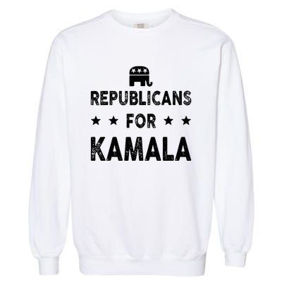 Republicans For Kamala Harris Garment-Dyed Sweatshirt