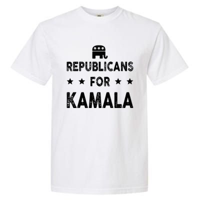 Republicans For Kamala Harris Garment-Dyed Heavyweight T-Shirt