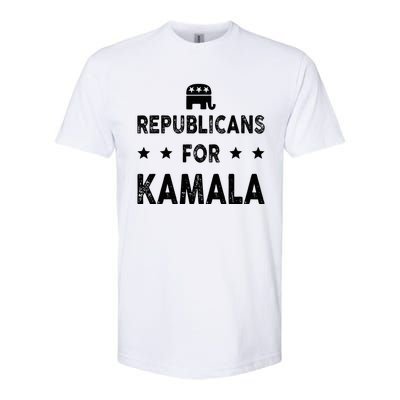 Republicans For Kamala Harris Softstyle CVC T-Shirt