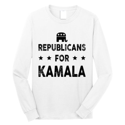 Republicans For Kamala Harris Long Sleeve Shirt