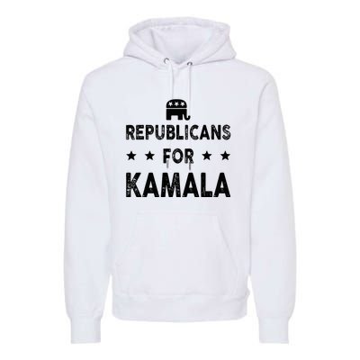 Republicans For Kamala Harris Premium Hoodie