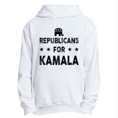 Republicans For Kamala Harris Urban Pullover Hoodie