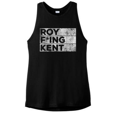 Roy Freaking Kent, Roy Kent, Ted Lasso, Lasso Beard Ladies PosiCharge Tri-Blend Wicking Tank