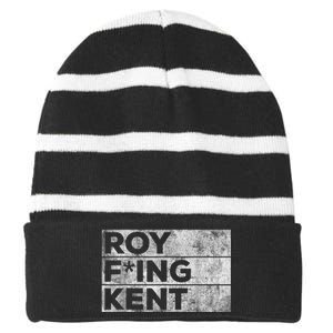 Roy Freaking Kent, Roy Kent, Ted Lasso, Lasso Beard Striped Beanie with Solid Band