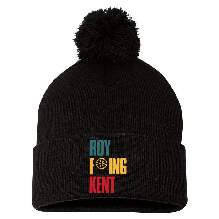 Roy Freaking Kent Vintage Pom Pom 12in Knit Beanie