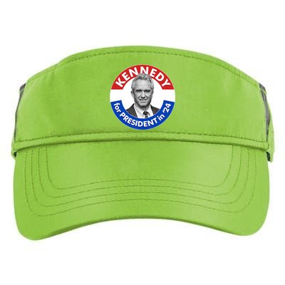 Robert F Kennedy Jr For President In 2024 Emblem Button Adult Drive Performance Visor