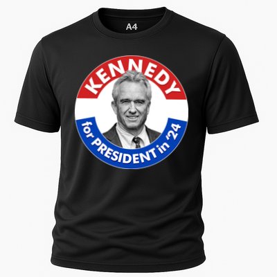 Robert F Kennedy Jr For President In 2024 Emblem Button Performance Shirt
