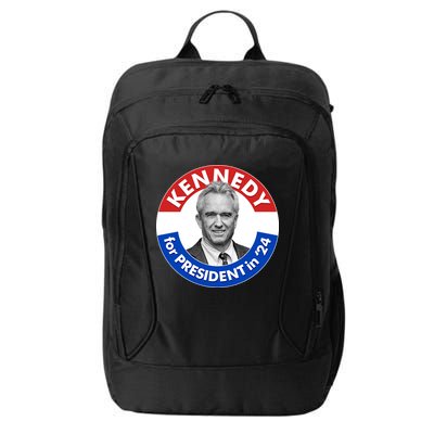 Robert F Kennedy Jr For President In 2024 Emblem Button City Backpack