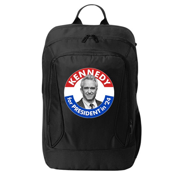 Robert F Kennedy Jr For President In 2024 Emblem Button City Backpack