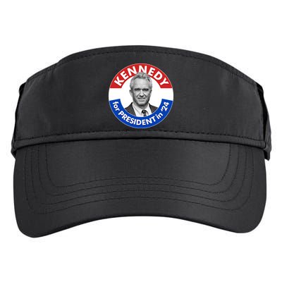 Robert F Kennedy Jr For President In 2024 Emblem Button Adult Drive Performance Visor