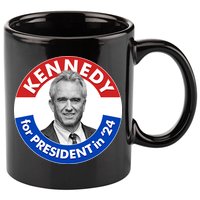 Robert F Kennedy Jr For President In 2024 Emblem Button 11oz C Handle Ceramic Mug