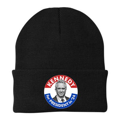 Robert F Kennedy Jr For President In 2024 Emblem Button Beanie