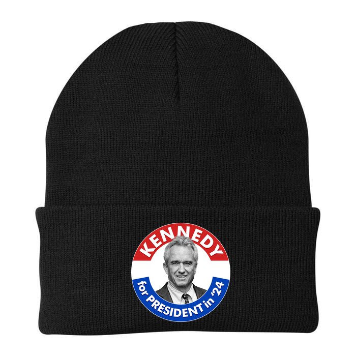 Robert F Kennedy Jr For President In 2024 Emblem Button Beanie