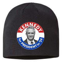 Robert F Kennedy Jr For President In 2024 Emblem Button Sustainable Beanie