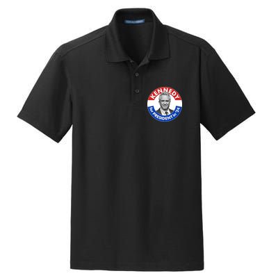 Robert F Kennedy Jr For President In 2024 Emblem Button Dry Zone Grid Polo
