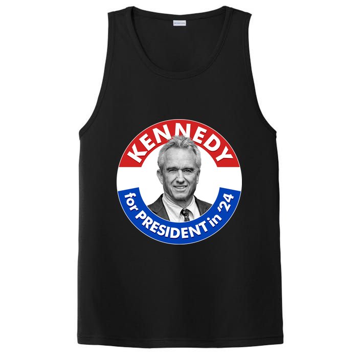Robert F Kennedy Jr For President In 2024 Emblem Button PosiCharge Competitor Tank