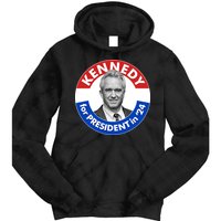 Robert F Kennedy Jr For President In 2024 Emblem Button Tie Dye Hoodie