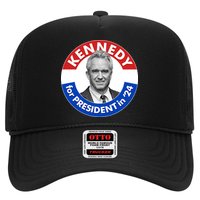 Robert F Kennedy Jr For President In 2024 Emblem Button Trucker Hat