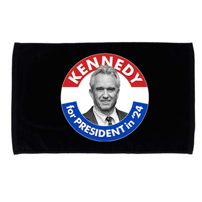 Robert F Kennedy Jr For President In 2024 Emblem Button Microfiber Hand Towel