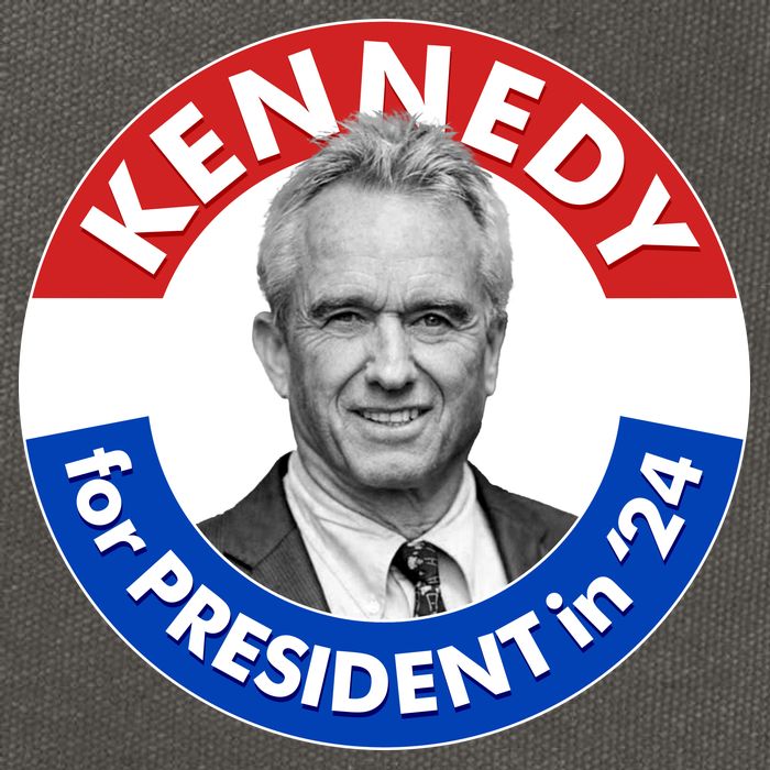 Robert F Kennedy Jr For President In 2024 Emblem Button Cotton Canvas Backpack
