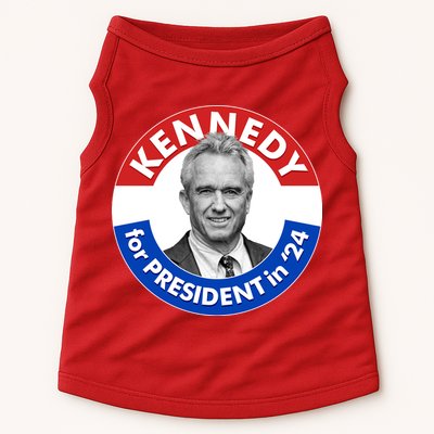 Robert F Kennedy Jr For President In 2024 Emblem Button Doggie Tank