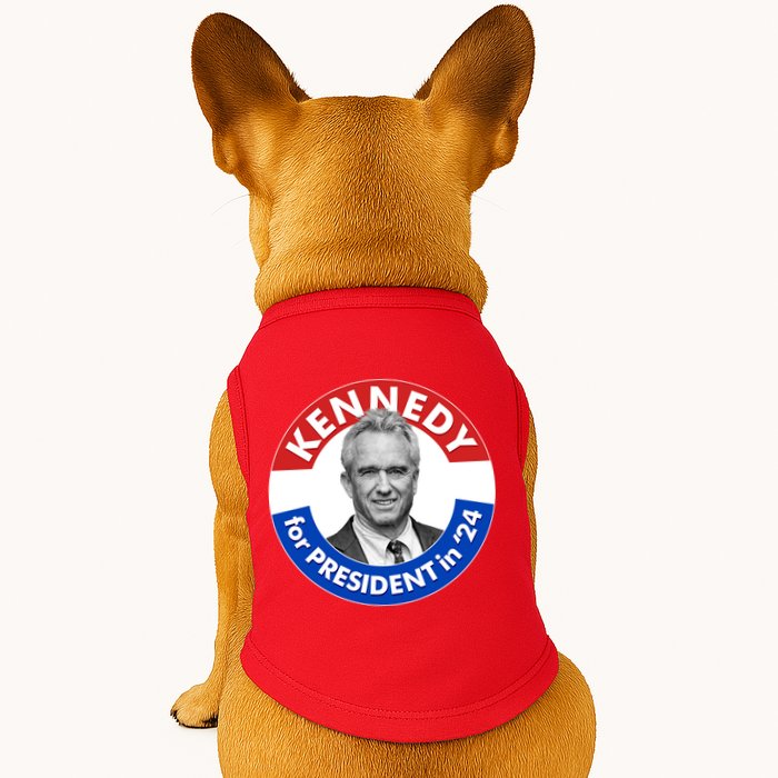 Robert F Kennedy Jr For President In 2024 Emblem Button Doggie Tank