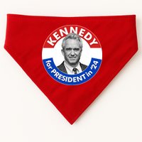 Robert F Kennedy Jr For President In 2024 Emblem Button USA-Made Doggie Bandana