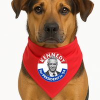 Robert F Kennedy Jr For President In 2024 Emblem Button USA-Made Doggie Bandana