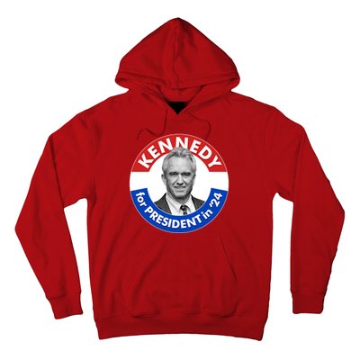 Robert F Kennedy Jr For President In 2024 Emblem Button Hoodie