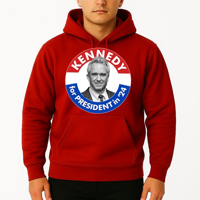 Robert F Kennedy Jr For President In 2024 Emblem Button Hoodie