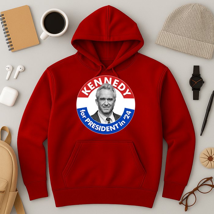 Robert F Kennedy Jr For President In 2024 Emblem Button Hoodie