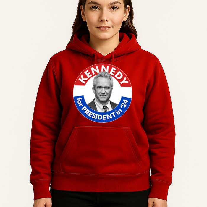 Robert F Kennedy Jr For President In 2024 Emblem Button Hoodie