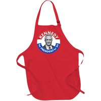 Robert F Kennedy Jr For President In 2024 Emblem Button Full-Length Apron With Pockets