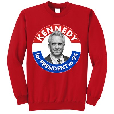 Robert F Kennedy Jr For President In 2024 Emblem Button Sweatshirt