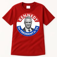 Robert F Kennedy Jr For President In 2024 Emblem Button Tall T-Shirt