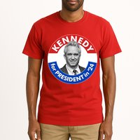 Robert F Kennedy Jr For President In 2024 Emblem Button Tall T-Shirt