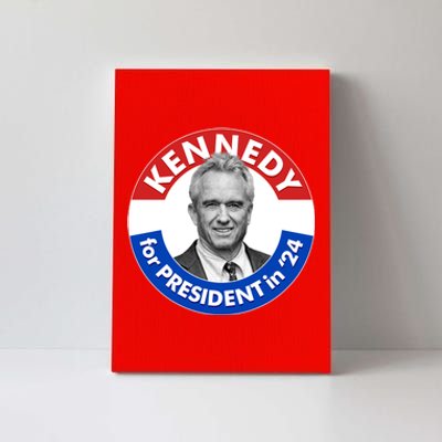 Robert F Kennedy Jr For President In 2024 Emblem Button Canvas