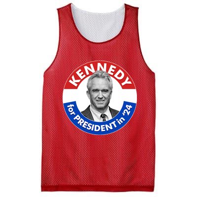 Robert F Kennedy Jr For President In 2024 Emblem Button Mesh Reversible Basketball Jersey Tank