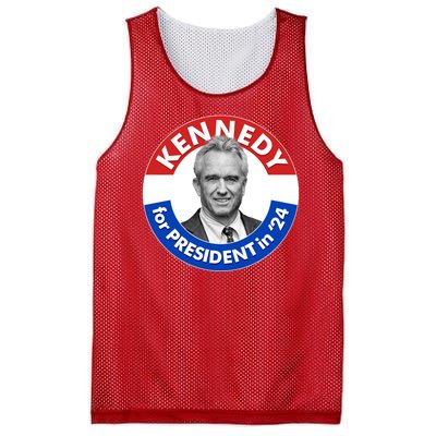 Robert F Kennedy Jr For President In 2024 Emblem Button Mesh Reversible Basketball Jersey Tank