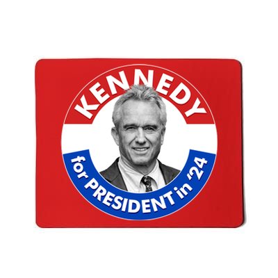 Robert F Kennedy Jr For President In 2024 Emblem Button Mousepad