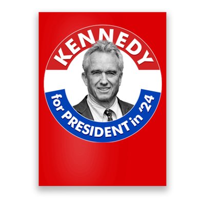 Robert F Kennedy Jr For President In 2024 Emblem Button Poster