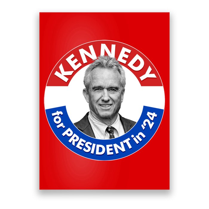 Robert F Kennedy Jr For President In 2024 Emblem Button Poster