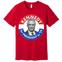 Robert F Kennedy Jr For President In 2024 Emblem Button Premium T-Shirt