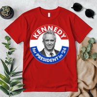 Robert F Kennedy Jr For President In 2024 Emblem Button Premium T-Shirt