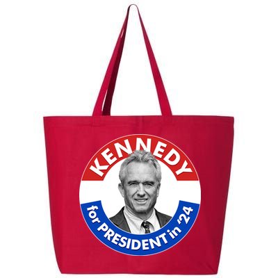 Robert F Kennedy Jr For President In 2024 Emblem Button 25L Jumbo Tote
