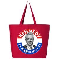 Robert F Kennedy Jr For President In 2024 Emblem Button 25L Jumbo Tote